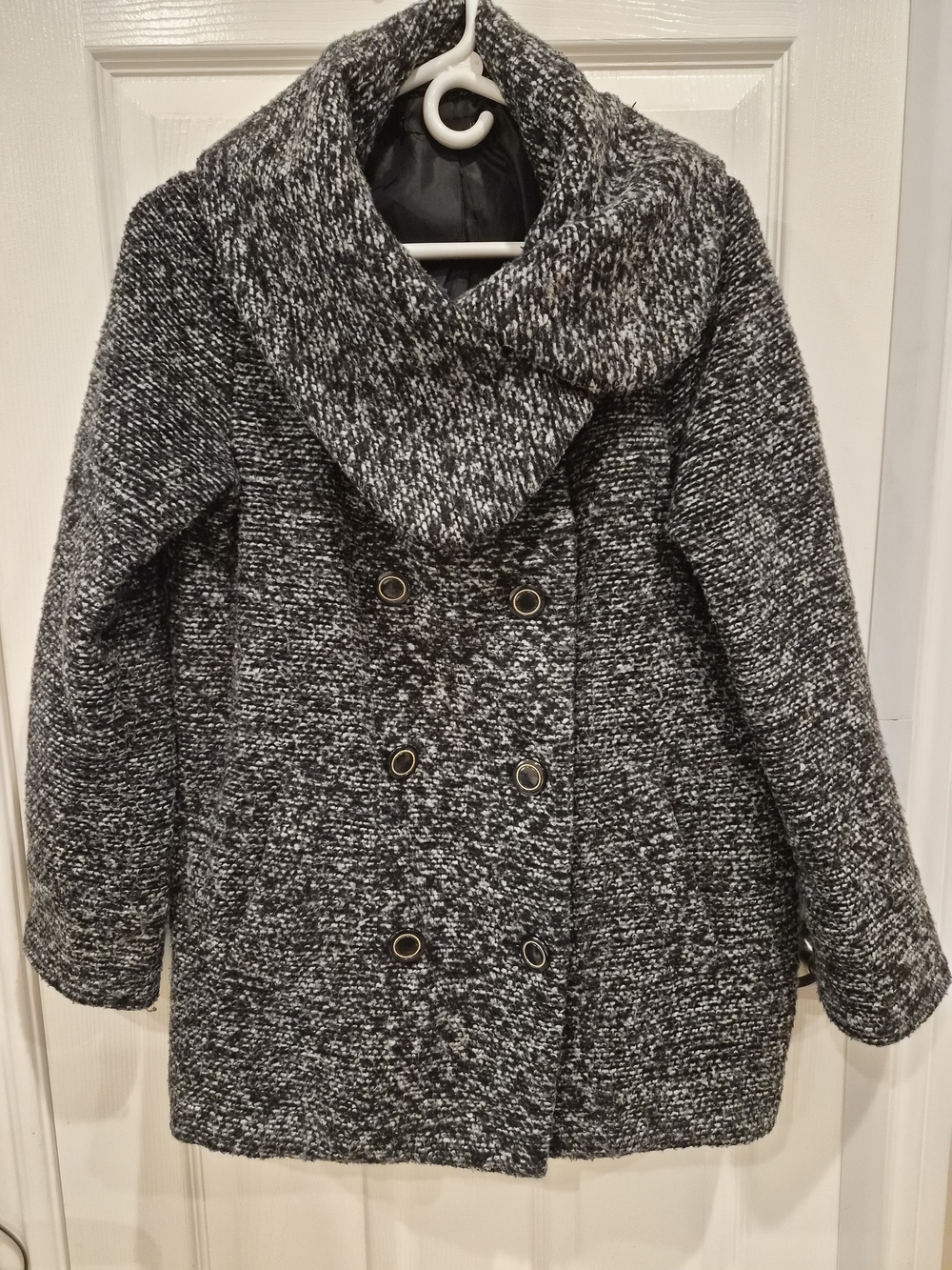 Heather Cocoon Double Breasted Coat